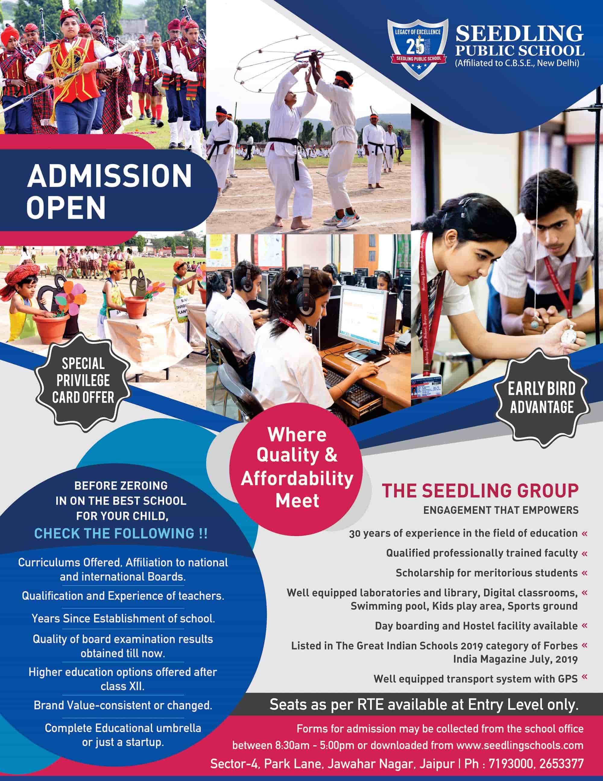 Rated Best CBSE School in Jaipur, Top CBSE School in Jaipur | Seedling ...